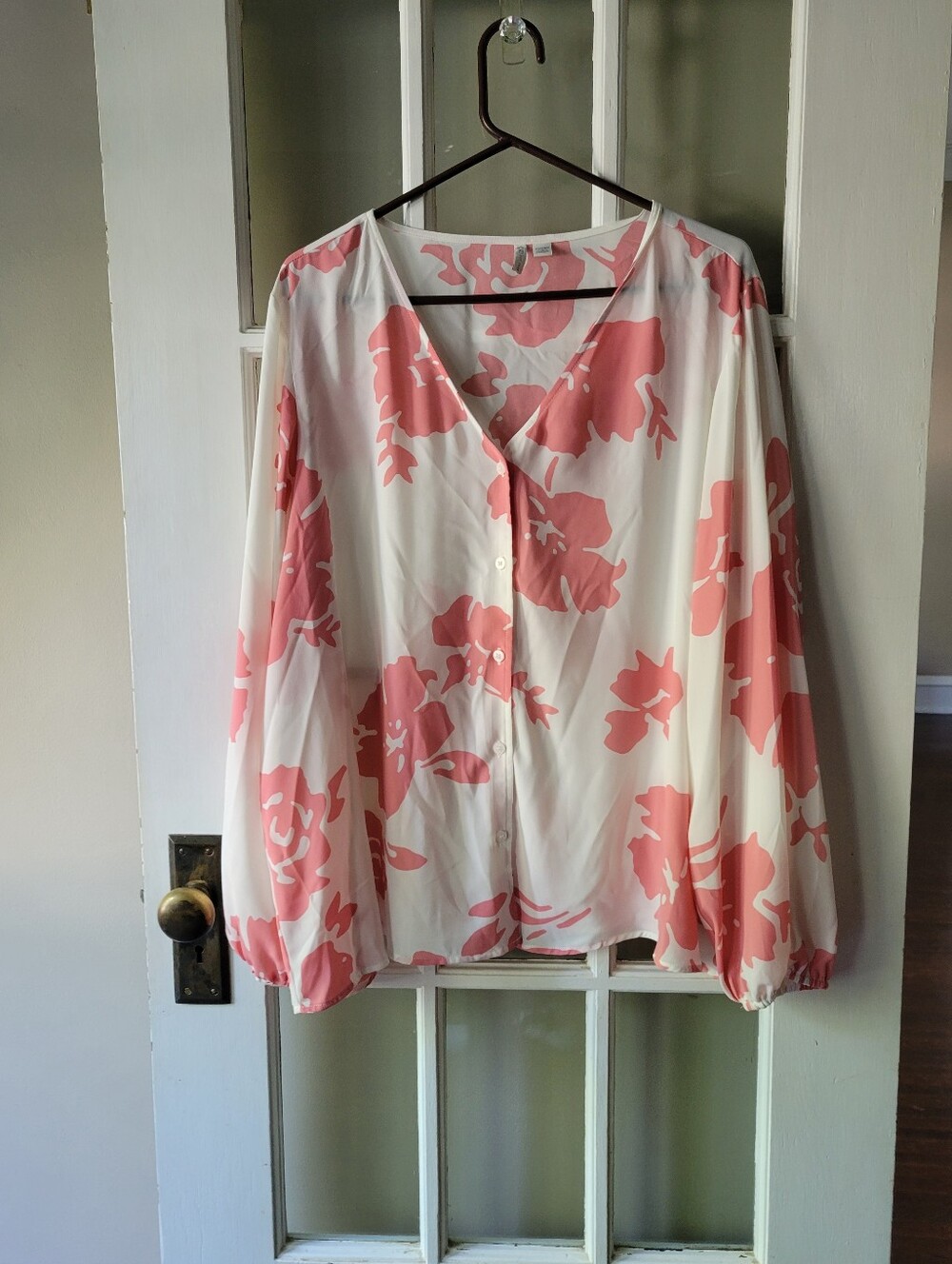 Cato Chiffon Top Blouse 22/24W Floral Blouse Lightweight Casual Bussiness Church